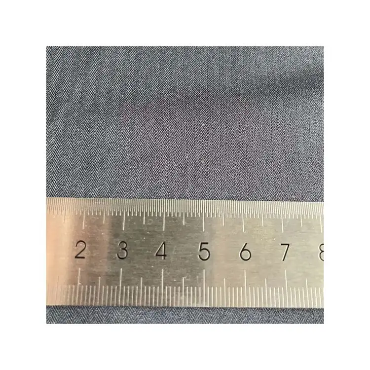 Hot Sale Polyester Rayon Spandex Twill 4 Way Stretch Suiting Fabric For Men Material