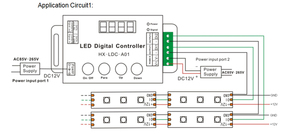 HX LDC A01 ЖК-дисплей с дистанционным управлением ws2811 UCS1903 WS2812 SPI RGB Цифровой адресуемый светодиодный контроллер - Product Image 4