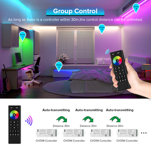 2025 nuovo Multi colore 5050 Smd COB PWM RGBW RGBCCT ad alta frequenza TUYA RGB WIFI 3 in1 LED Controller