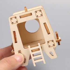 STEM madera DIY creativo programa de exploración de Marte Kit Mars Lander astronomía ciencia aprendizaje regalo para niños - Product Image 3