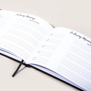 Customizable Funeral Guest Registry Sign in Book in Loving <strong>Memory</strong> Funeral Guest Book in Loving <strong>Memory</strong> - Product Image 5