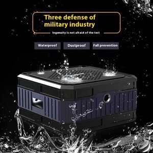 新款5w太阳能RGB发光二极管音频家用低音炮防尘防水防摔蓝牙扬声器户外电池电源 - Product Image 1