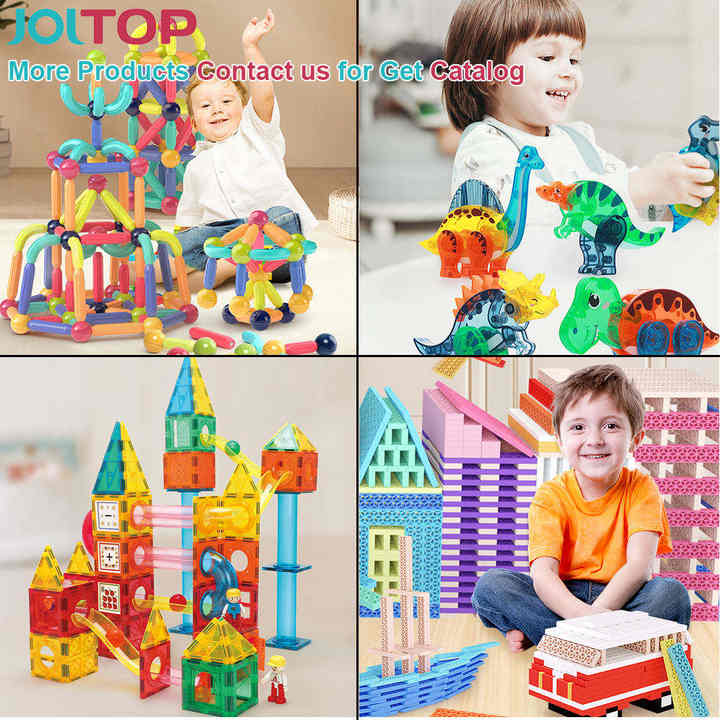 Hot Sale ODM OEM Dinosaur Magnetic Building Tiles Creative Kids Educational Plastic Building Block Toy Factory Wholesale Sets