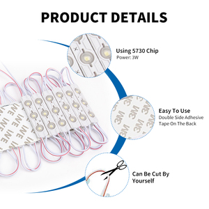 RCJ LED ışıkları 12V LED Mini ışık işareti Lens LED modül lamba 4000K enjeksiyon uzaktan kumanda 5730 LED modülleri - Product Image 5