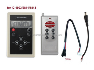 เครื่องควบคุม LED ดิจิทัลสีฝันฝันรีโมทคอนโทรล RF 4Pin สำหรับ IC 6803แถบไฟ LED 3Pin DC12V สำหรับ WS2811 - Product Image 4