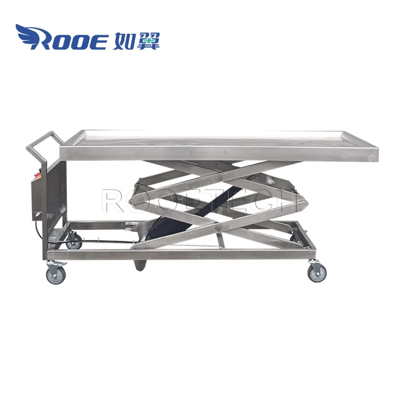 GA501A aço inoxidável Cadaver elétrico transporte carrinho Body Lifter para correspondência Morgue Freezer