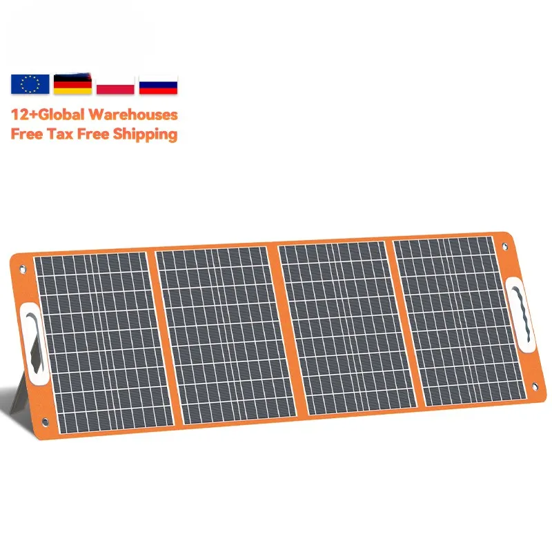 에너지 USB 충전기 경량 3 겹 110v 220v 야외 캠핑 100w 휴대용 발전소에 대 한 휴대용 태양 전지 패널