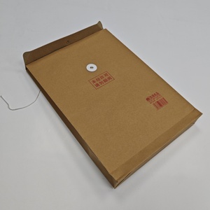 Großhandel individuell bedruckte erweiterbare braune Kraft papier Zwickel Kraft Münz umschlag mit Schnur Krawatte und Knopf verschluss - Product Image 4