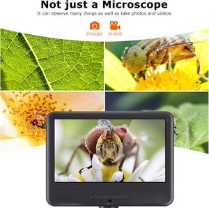 10.1&quot;IPS LCD Digital <strong>Microscope</strong> 8 LED <strong>Lights</strong>&amp;2 Fill <strong>Lights</strong>,USB Electronic <strong>Microscope</strong> Camera <strong>with</strong> Remote Control and 32G TF Card - Product Image 3