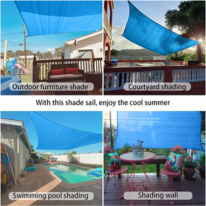 2/3/3.6/5m 12' X 12' X 12' Triangle Sun <strong>Shade</strong> Sail Canopy - Product Image 2