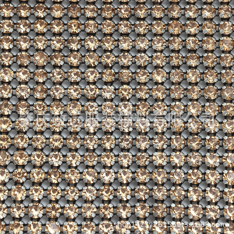 Black net claw crystal yellow
