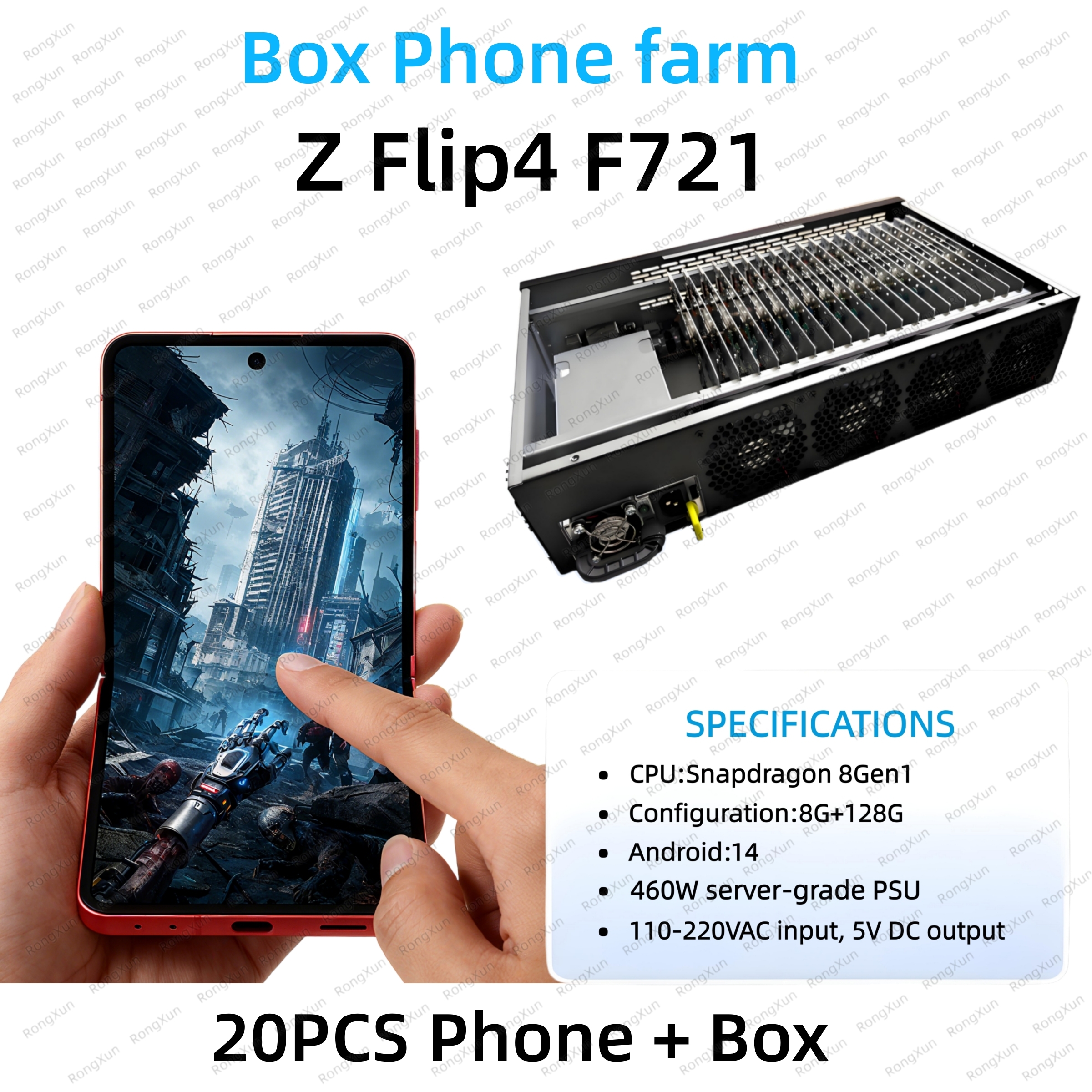 Para Samsung Z Flip4/F721 20PCS Teléfono + Caja