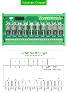 Módulo de interfaz de relé de potencia SPDT de 16 amperios con montaje en riel DIN, módulo de relé de entrada y salida de 12V 24V Original compatible