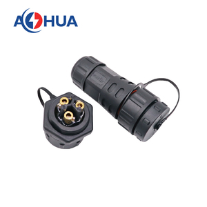 AOHUA montaj M25 3 Pin vida sabitleme güç kablosu paneli monte erkek fiş dişi soket IP68 Led tel bağlayıcı - Product Image 6