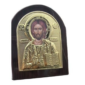 7.5X9CM bizans dini ahşap yunan ortodoks İsa mesih simgesi