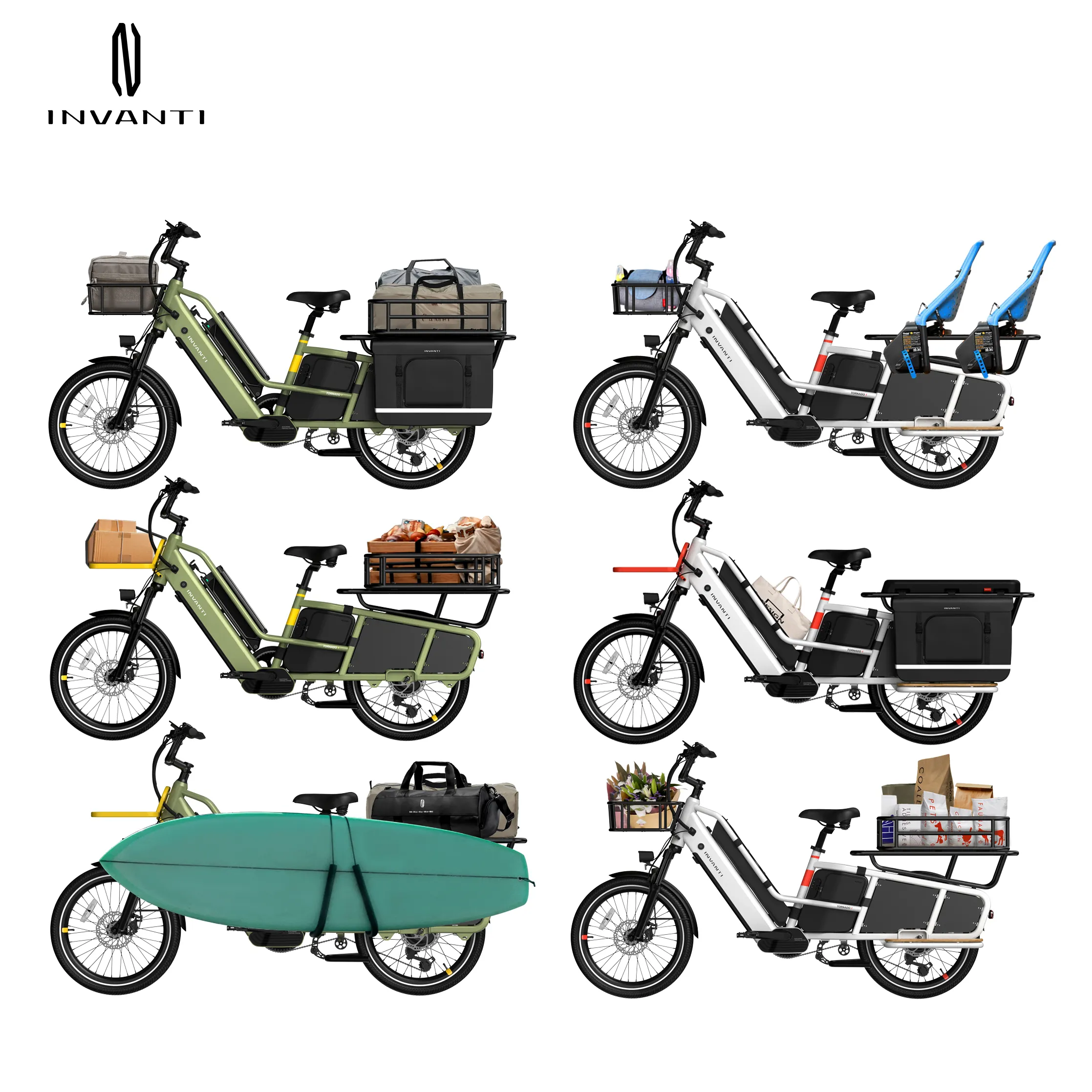 Bicicleta elétrica de carga 48V 14.7Ah Sumsung Cargo 1000w China Pneu gordo Bicicleta elétrica de carga de duas rodas com novo design