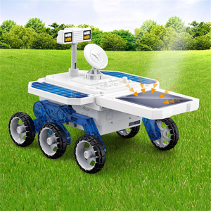 キッドSTEMサイエンスエンジニアリングミニDIY組み立てマーズローバーカーキット小型ロボットパワーソーラーパネルおもちゃ - Product Image 2