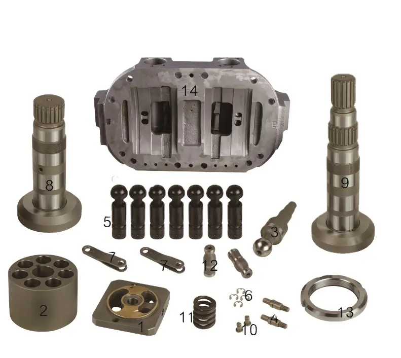 Fabricant Vente d'usine Pelle hydraulique Pièces détachées Kits de réparation Pompe principale Piston Swing Motor Pump Travelling Motor