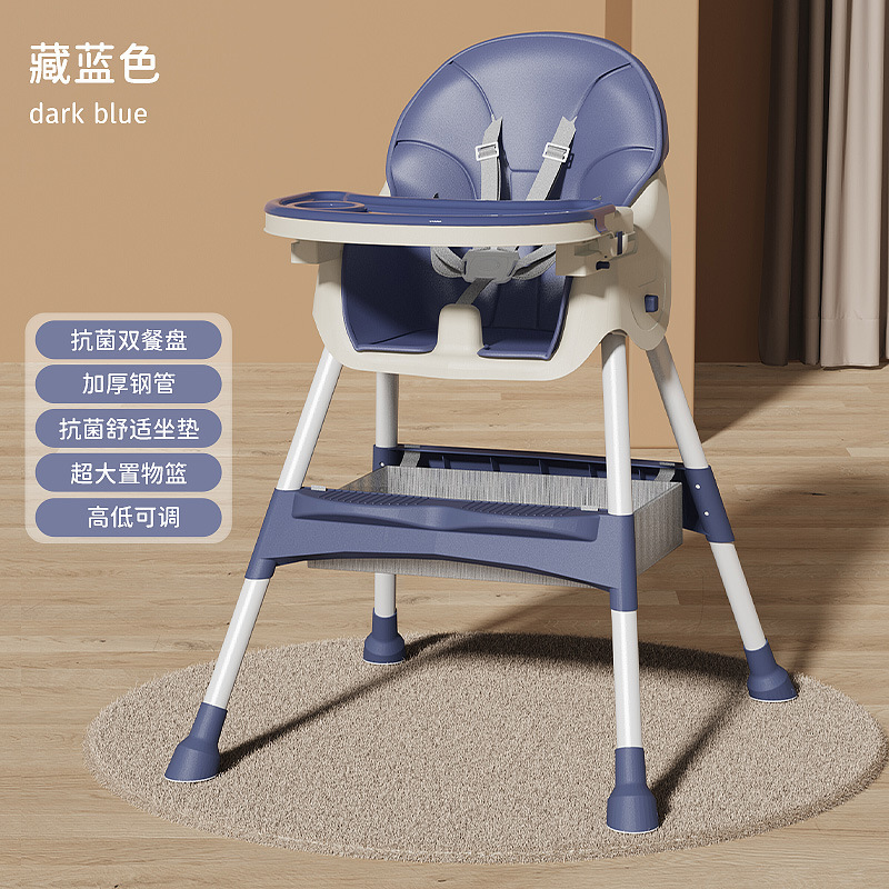 Silla de comedor Barbie-azul con cojín