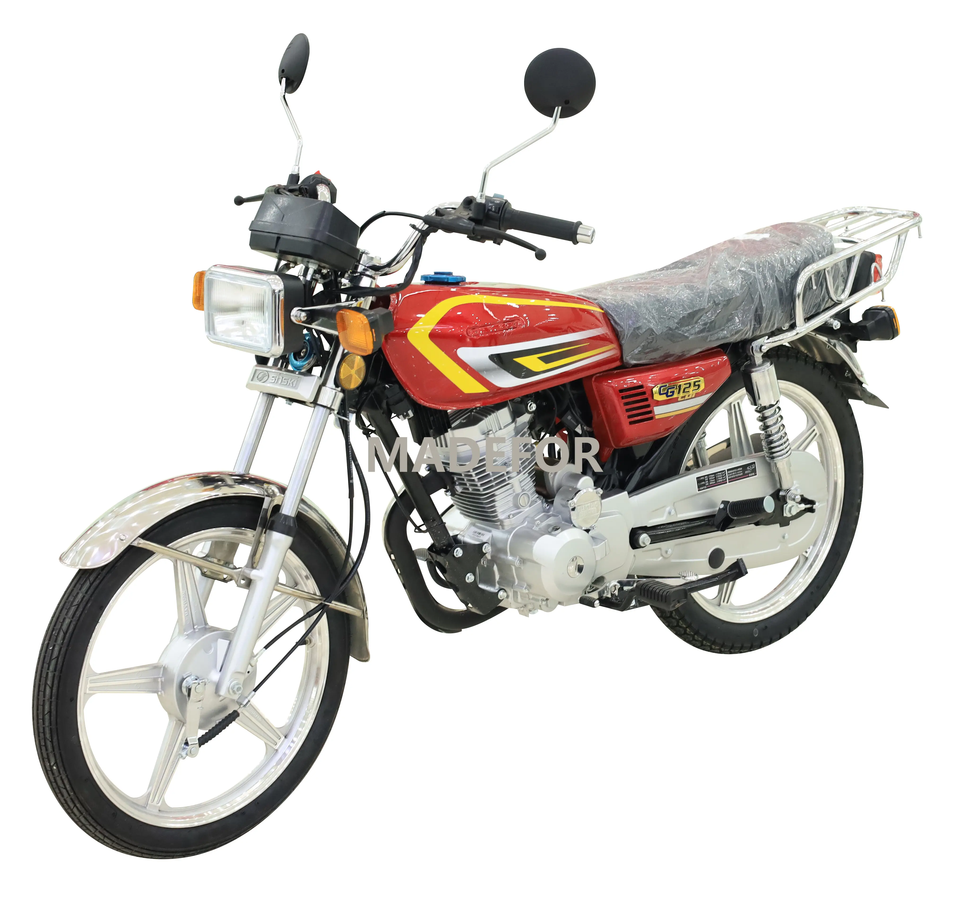 دراجة نارية أفريقية جديدة 110cc 150cc شعبية 100CC الهند