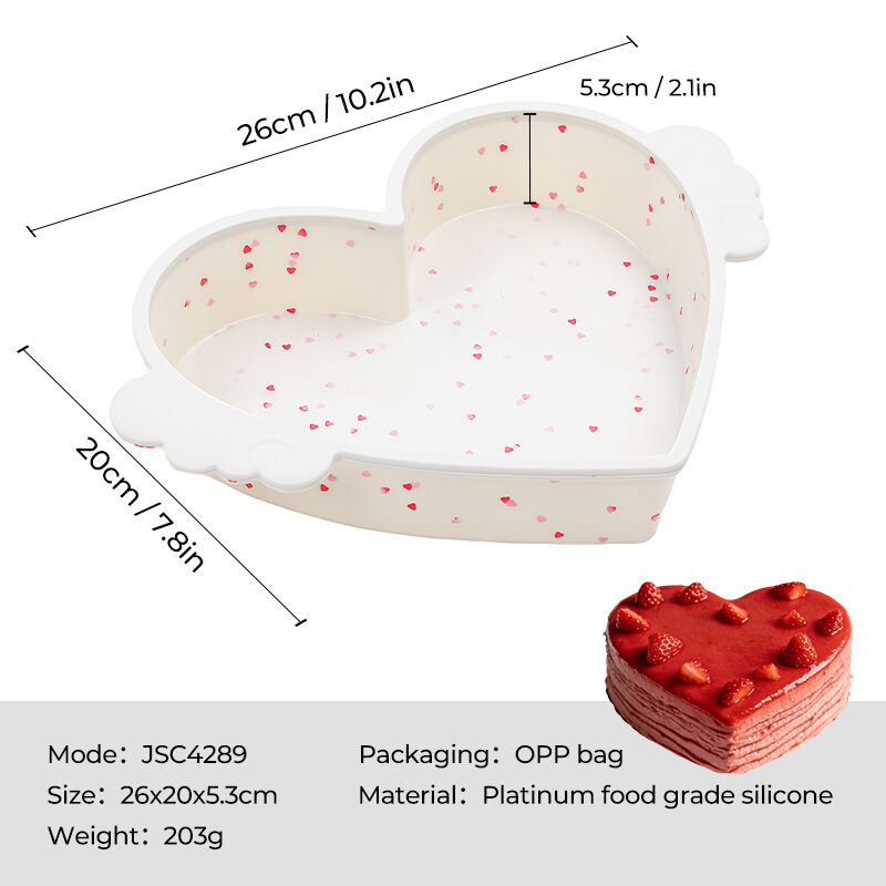 Puntos beige en forma de corazón - - JSC4289