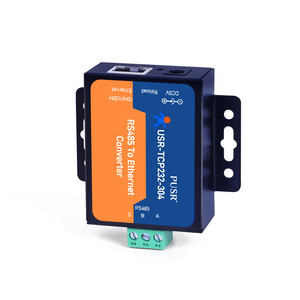 Convertidor de serie a Ethernet TCP/IP RS485 de 1 puerto, con CE, FCC, Rohs, Modbus RTU a Modbus TCP