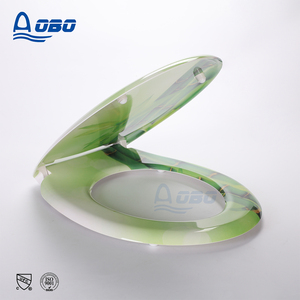 Sanitary Ware 3-sides Printing UF Duroplast Soft Close Quick Release Toilet Seat Cover with Different <strong>Images</strong> - Product Image 5