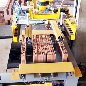 Máquina de bloques apiladores eléctricos de alto rango, robot de ladrillo, máquina de paletización apiladora de elevación de carga, máquina de fabricación de bloques de hormigón