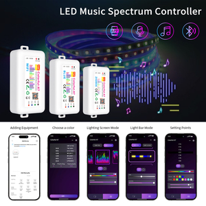 Nueva versión Tuya Smart SP107E LED Music Spectrum Lighting APP Control 16*16 Matrix Panel Pixel SPI RGB LED Strip Controller - Product Image 3