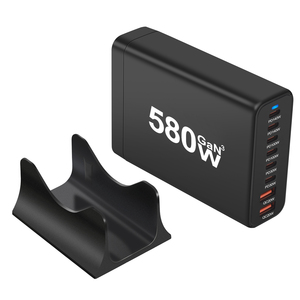 580W USB C hızlı şarj bloğu, 8 Port USB şarj istasyonu, GaN3 Pro çift 140W PD3.1 PPS Port hızlı şarj istasyonu Laptop için - Product Image 6
