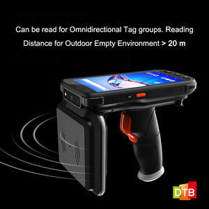 RFID Handheld Scanner Barcode QR Code <strong>Reader</strong> <strong>HF</strong>+UHF Dual Frequency RFID Handheld Tag <strong>Reader</strong>
