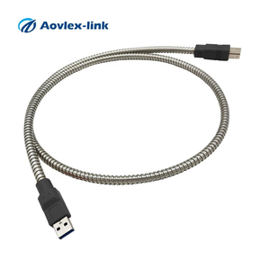 定制铠装USB 3.0 a型至USB b型电缆铠装USB延长线 - Product Image 5