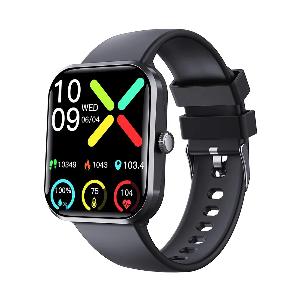 Reloj inteligente F96 para hombres y mujeres, pantalla de 1,9 pulgadas IP67, resistente al agua, monitoreo de la salud, rastreador de actividad física, reloj inteligente deportivo 2024