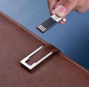 Business 8000mAh Power Bank Tagebuch planer Leder Notebook mit Taschen rechner Stift USB Flash Disk 2 in 1 Ladekabel Typ C USB A. - Product Image 4