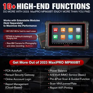 Autel MP900BT Scan Tool MaxiPRO Escáner de diagnóstico con codificación ECU, protocolos DoIP / CAN FD, batería de mayor capacidad - Product Image 4