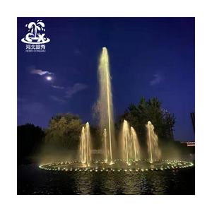 Led Light Effect Music Fountain Hotel Decorative Square Dancing Water Fountain Equipment Outdoor