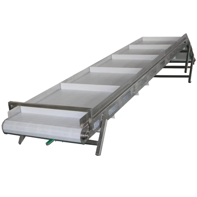 Top Quality Food Industry Conveyor Inclined Belt Plastic Table Top Chain Conveyor System