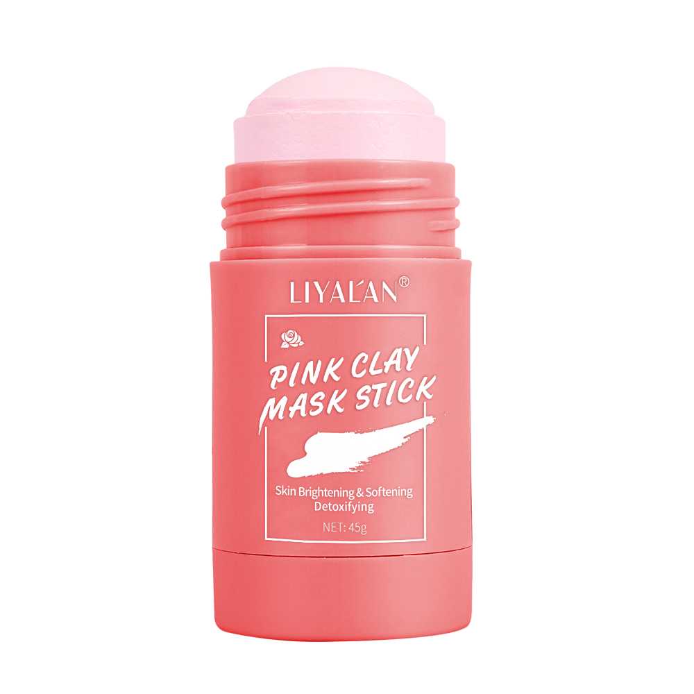 Bâton de masque à l'argile rose