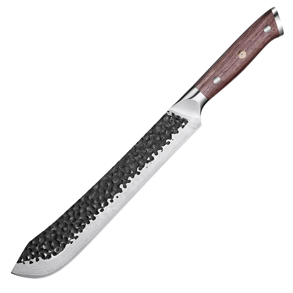 Esclusivo coltello da cucina forgiato a martello coltello da macellaio damasco coltello da macellaio giapponese