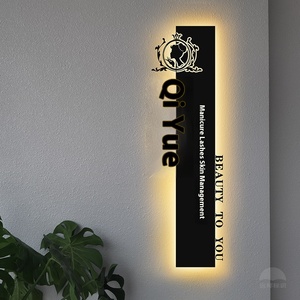 Customizable LED Light Source Billboard Creative Cut Iron Door Sign for <strong>B</strong>&amp;<strong>B</strong> <strong>Companies</strong> Advertising Light Box - Product Image 5