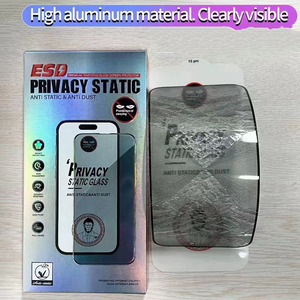 Hızlı teslimat ekran koruyucu Anti statik tam kapak temperli cam iphone X 11 12 1315 pro max ekran koruyucu gizlilik - Product Image 3