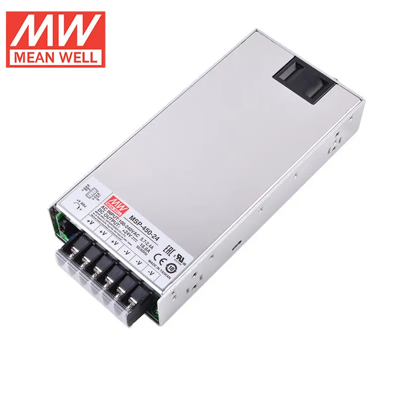 Meanwell MSP-450-24 Pfc 450W 12V Hoge Efficiëntie Enkele Output Medische Voeding