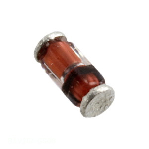 In Stock Single Diodes SOD-80 Variant BAV201-<strong>GS08</strong> Buy Online Electronic Components - Product Image 1