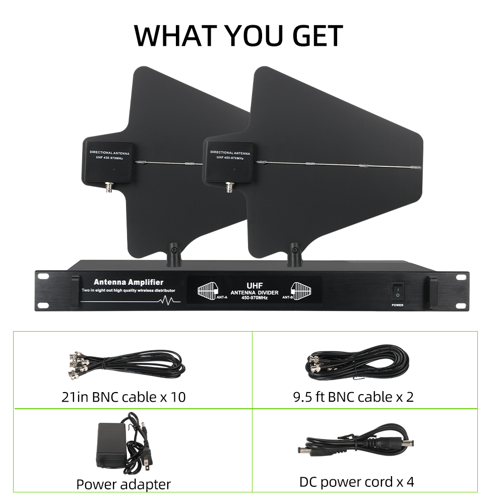 black Antenna amplifier