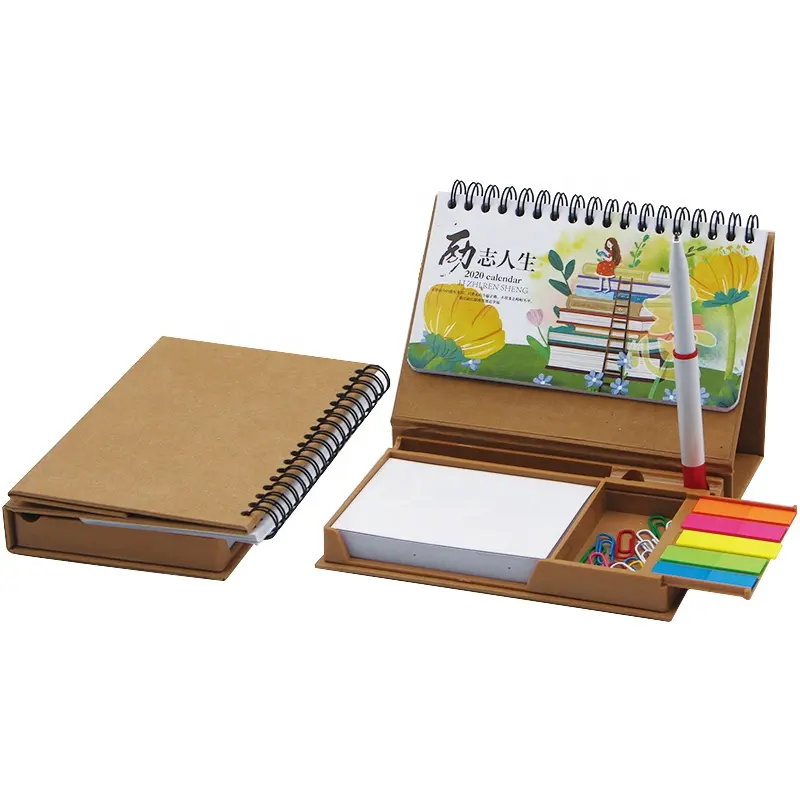 Wholesale Factory Customised advent print table flip tear off Calendar design diary packaging box
