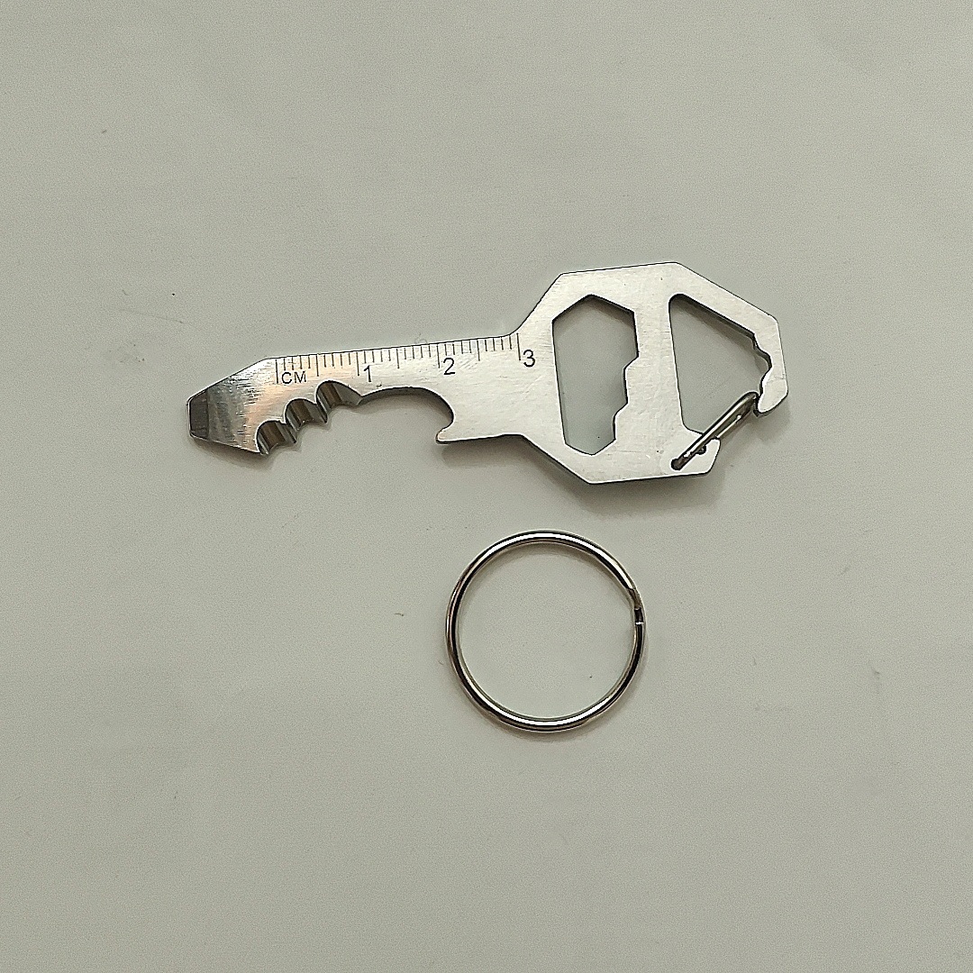 Silver key ring included