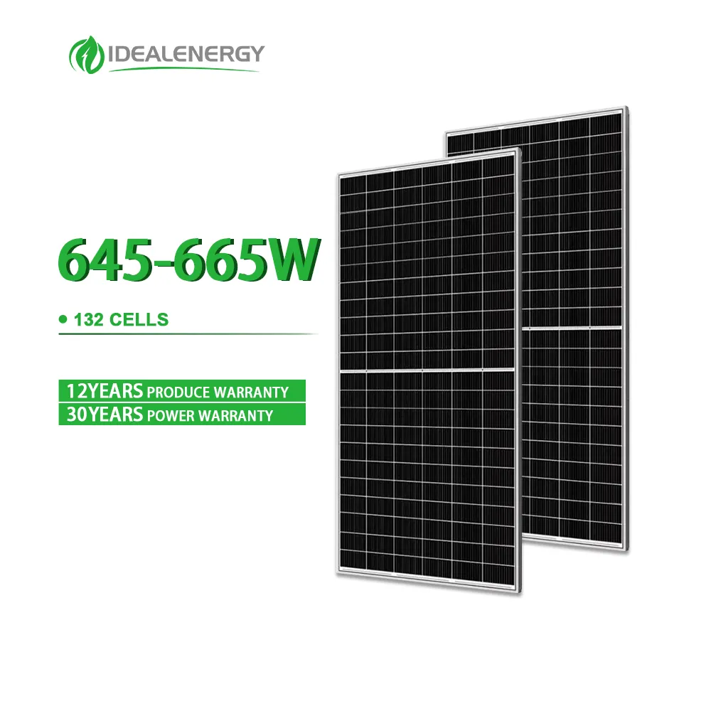 Ideale 640w 650w 655w 660w 670 w 670 watt 700 w 700 watt prezzo tetto pannelli solari kuwait 655w 660w 670 w prezzo dalla cina in vendita
