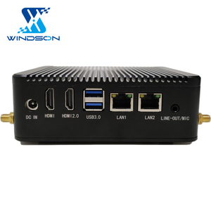 Mini ordenador de escritorio j4125 de aluminio sin ventilador, enrutador Industrial de cliente fino, sistema brother pc, unite desktops - Product Image 6