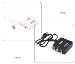 Adaptador convertidor de Audio y vídeo compuesto compatible con PAL/NTSC con Cable de carga USB HDMI 1080P a RCA AV 3RCA CVBs - Product Image 5