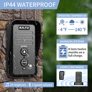 High Functionality Wireless Two <strong>Way</strong> Voice <strong>Intercom</strong> Doorbell with 3 Volume Levels and Rechargeable Battery, Perfect for <strong>Home</strong> Use - Product Image 2